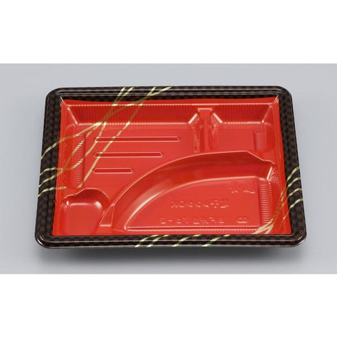 【蓋付き】BF弁当76-2(市松) 【本体800枚・蓋800枚セット】